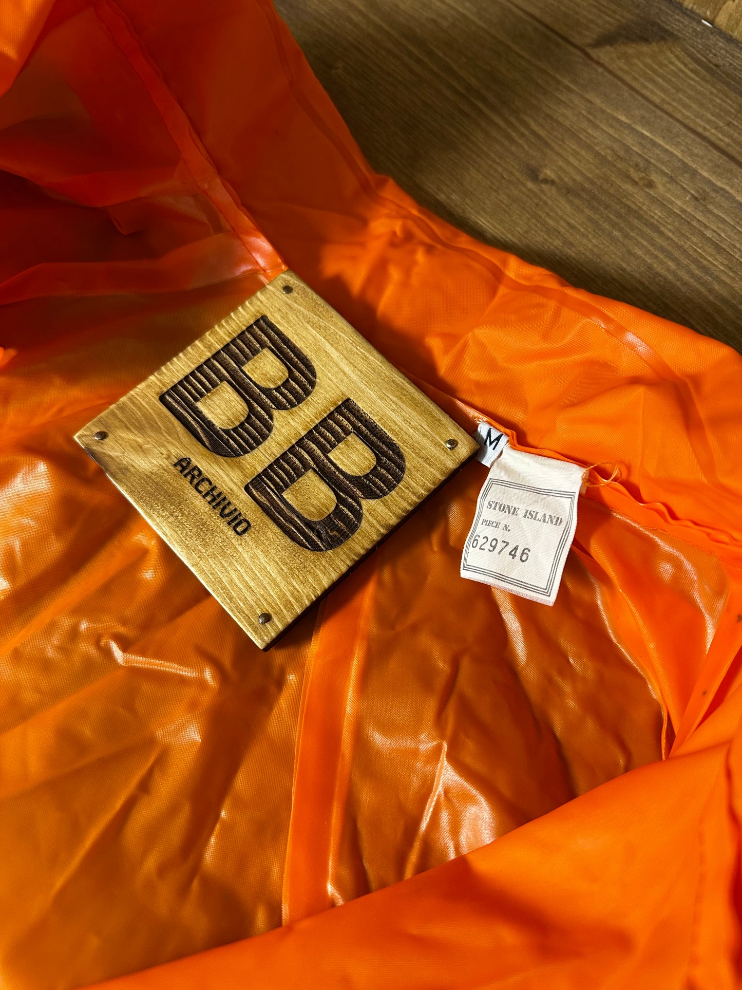 SS1987 100% PVC RAINCOAT JACKET with Vinyl spell-out