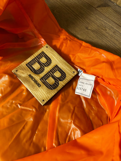 SS1987 100% PVC RAINCOAT JACKET with Vinyl spell-out