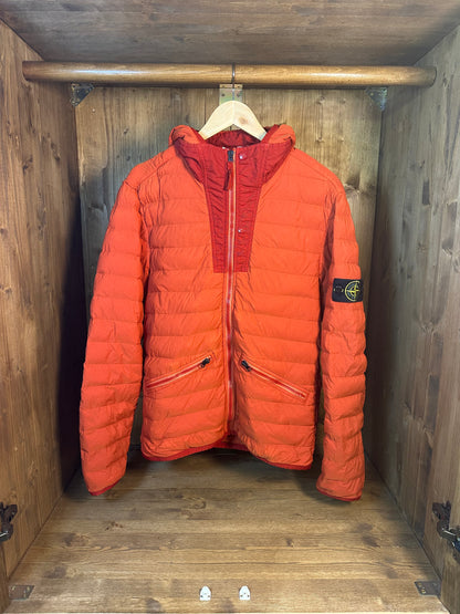 LOOM WOVEN DOWN CHAMBERS STRETCH NYLON-TC in bright orange