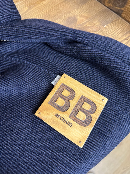 AW00s ZIP CARDIGAN in Night Blue