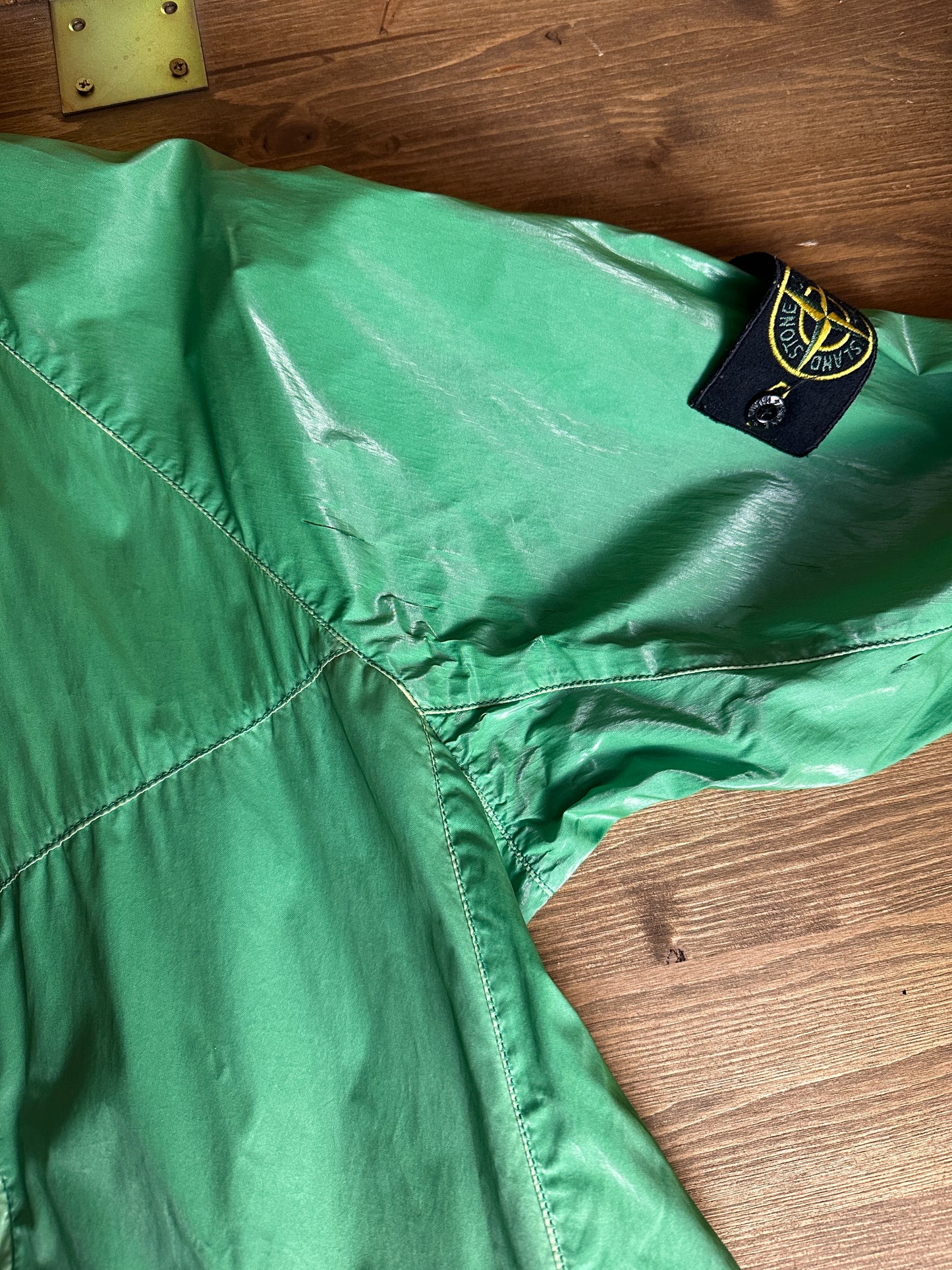 SS09 SILK LIGHT JACKET in Neon Green
