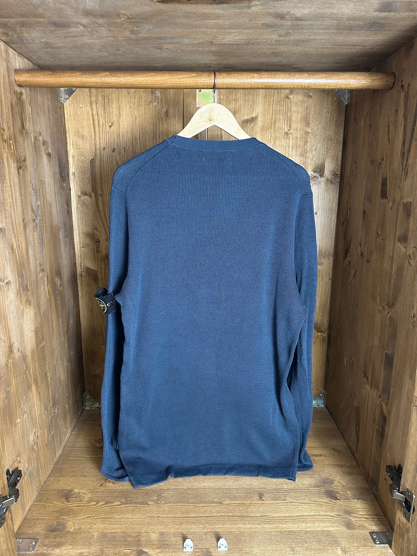 SS18 COTTON CREWNECK in Grey Blue (dyed from white)