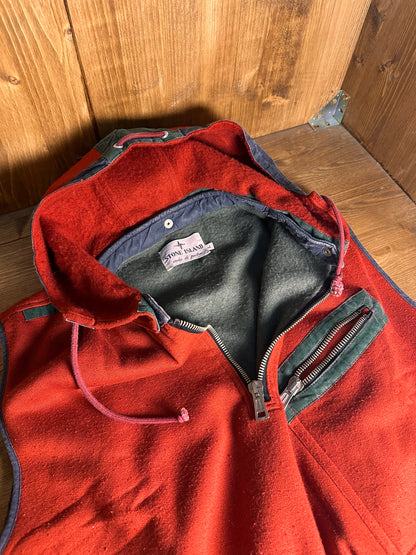 SS1982 TELA STELLA FLEECE RED GILET