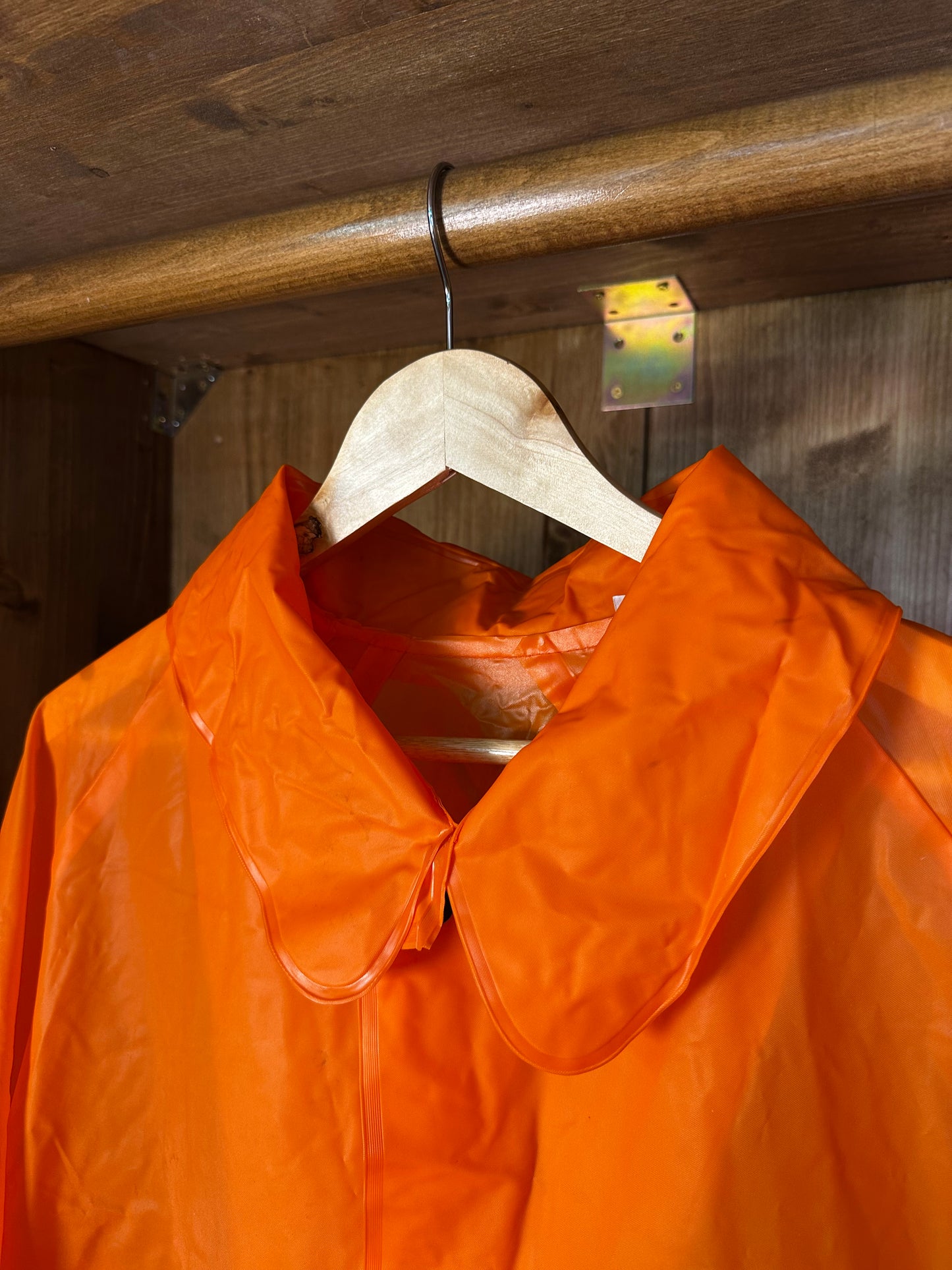 SS1987 100% PVC RAINCOAT JACKET with Vinyl spell-out