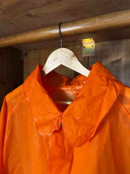 SS1987 100% PVC RAINCOAT JACKET with Vinyl spell-out