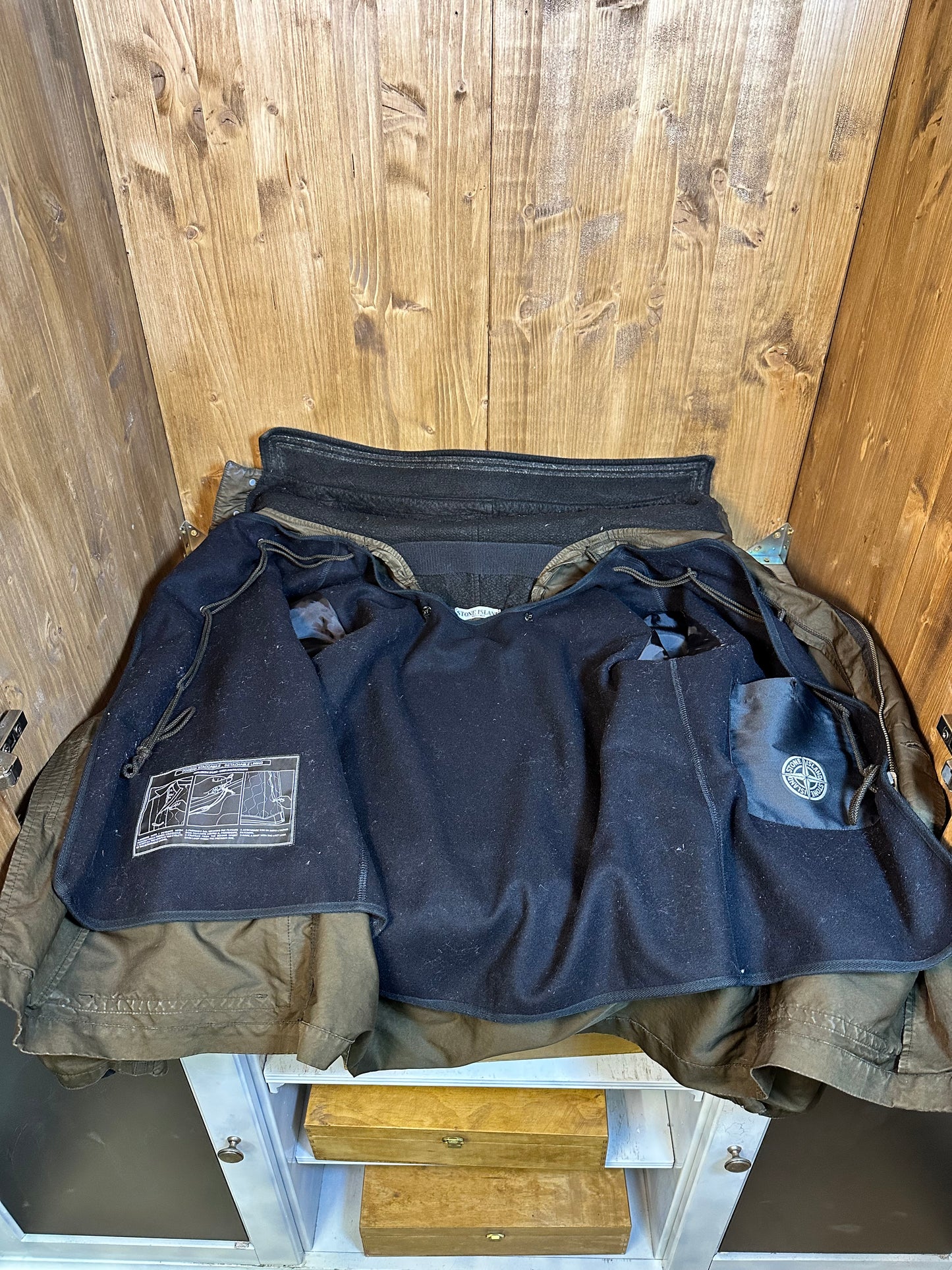 AW07 BROWN DAVID-TC UTILITY PARKA with detachable boiled wool liner