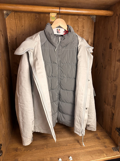 AW20s C.P. COMPANY A.A.C. DOWN JACKET in Oyster White