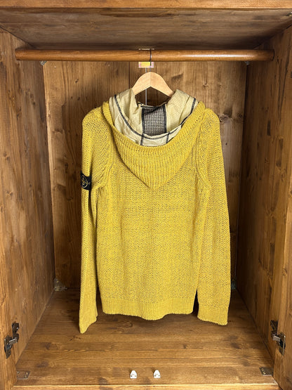 SS10 COTTON/FLAX JUMPER in Ochre Yellow