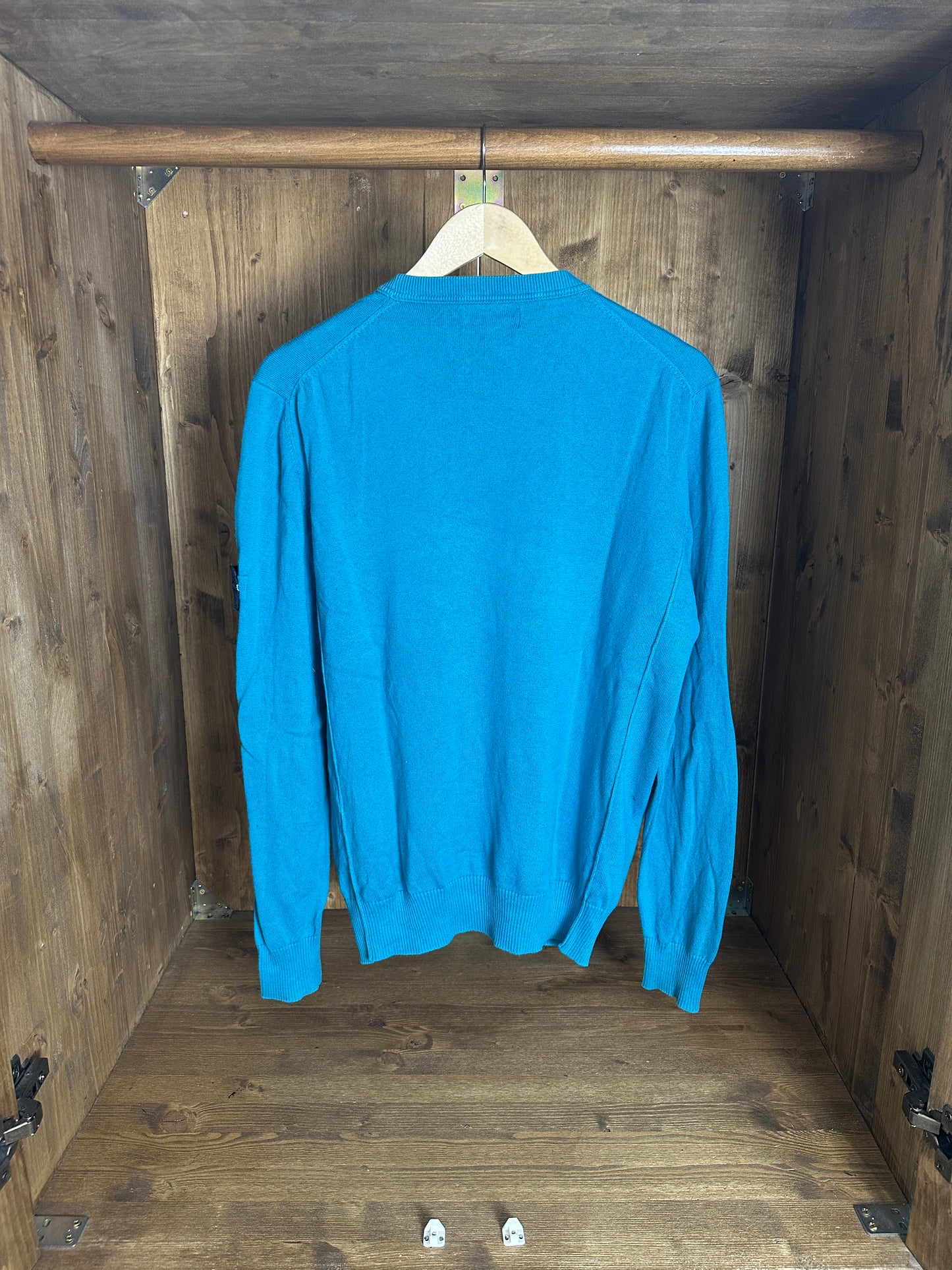AW18 COTTON JUMPER in Water Blue