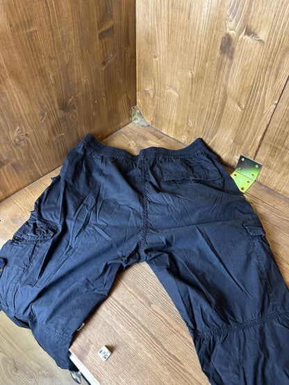 SS18 STRETCH NYLON CARGO in Faded Black