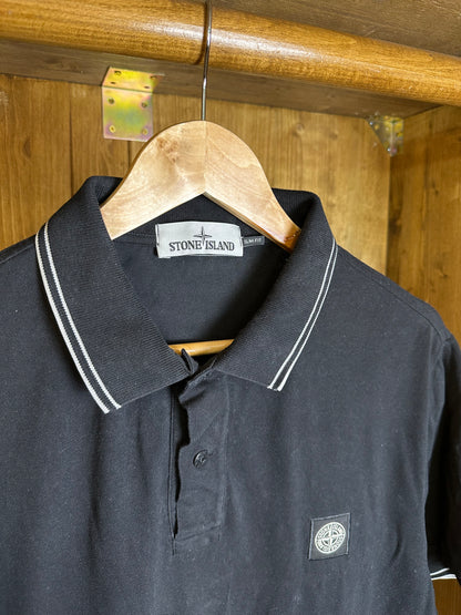 SS19 POLO SQUARE BADGE in faded black