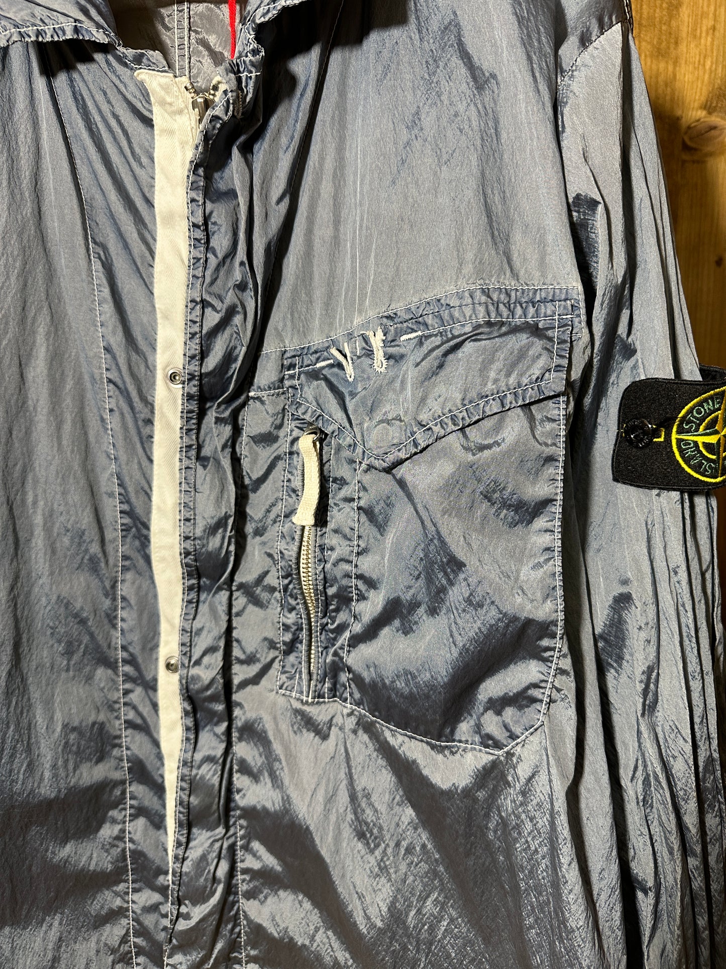 SS10 NYLON METAL JACKET in Quartz Grey