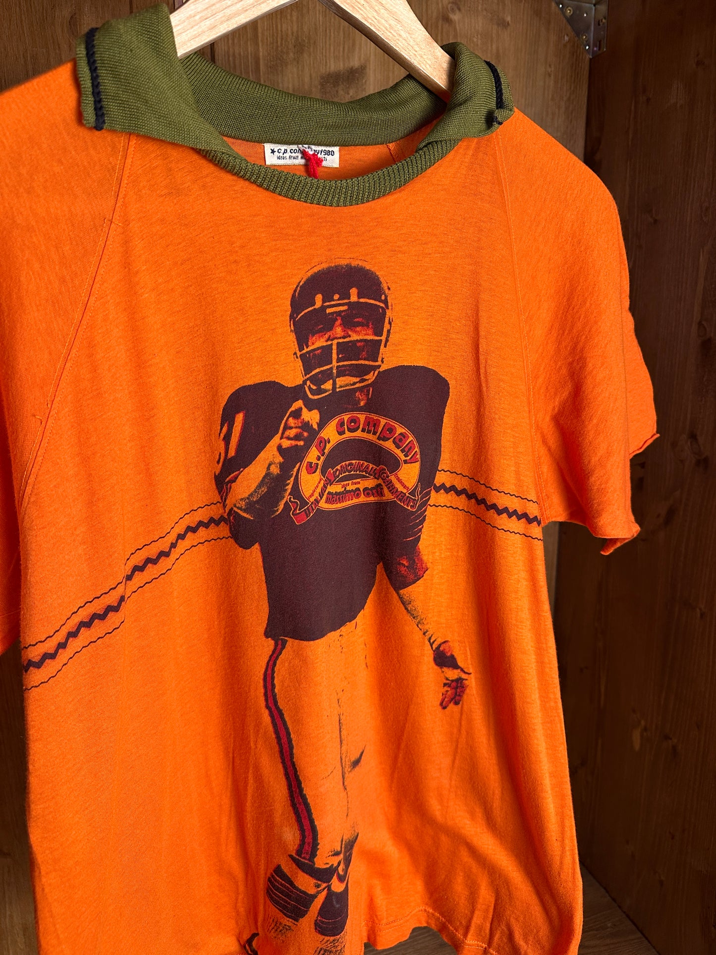 SS80 “Dick Butkus” SCREEN PRINTED POLO in Pure Orange