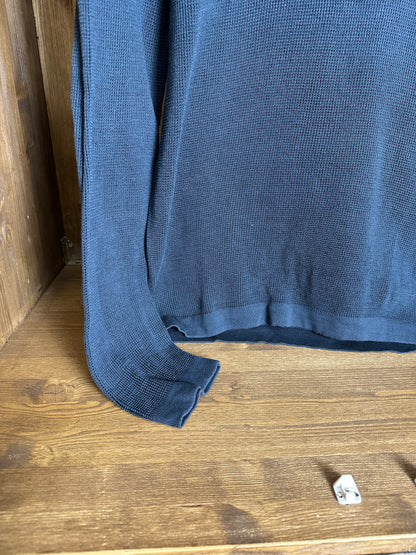 SS18 COTTON CREWNECK in Grey Blue (dyed from white)