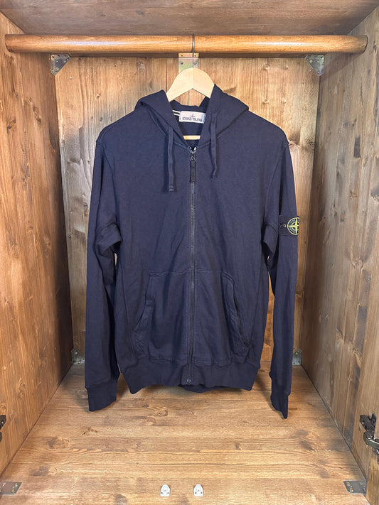 ZIPPED HOODIE in dark blue