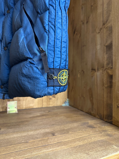 AW08 GOOSE DOWN OPAQUE VEST in Blue