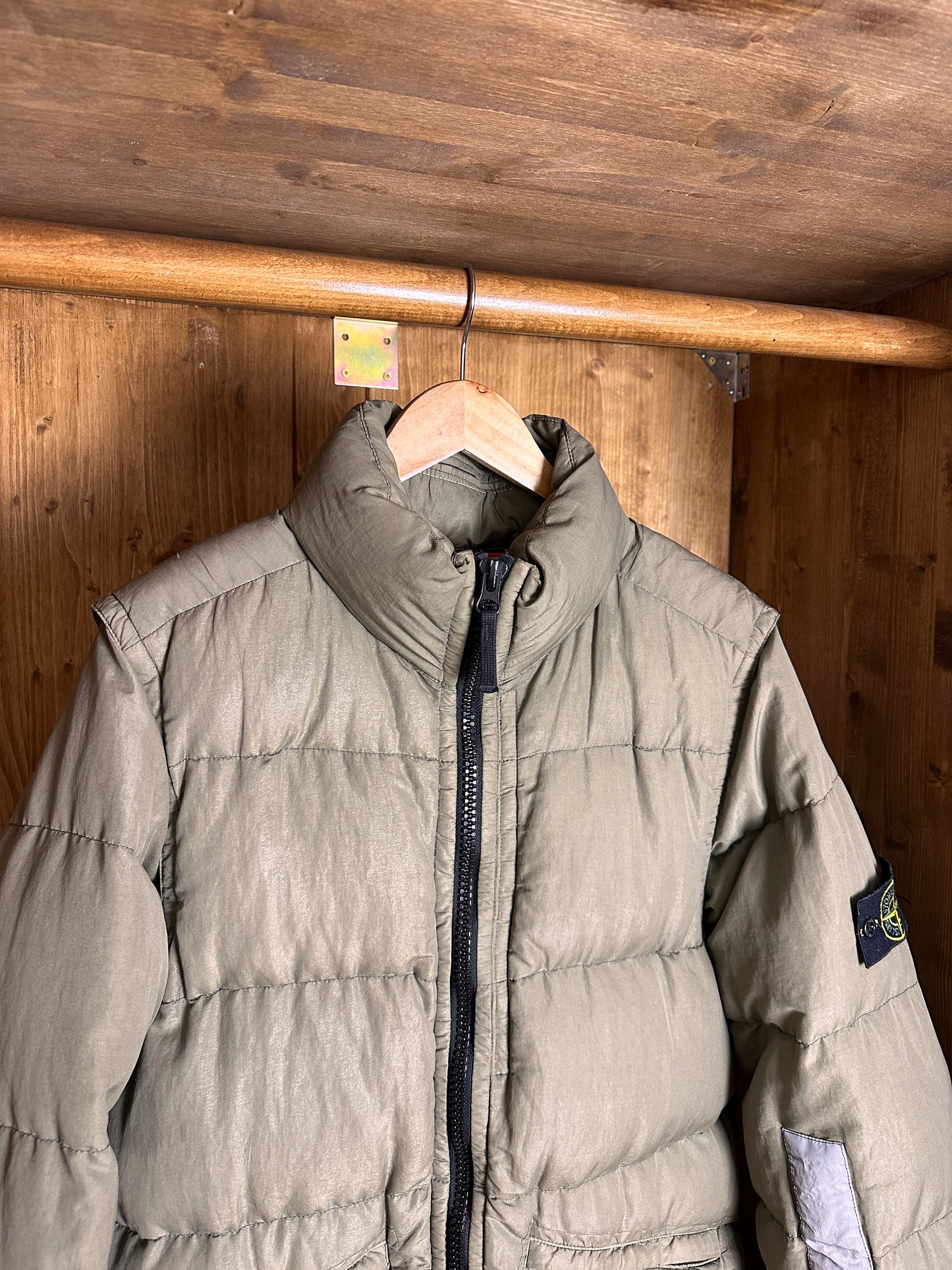 AW18 COTTON METAL WATRO 2in1 in Olive Grey