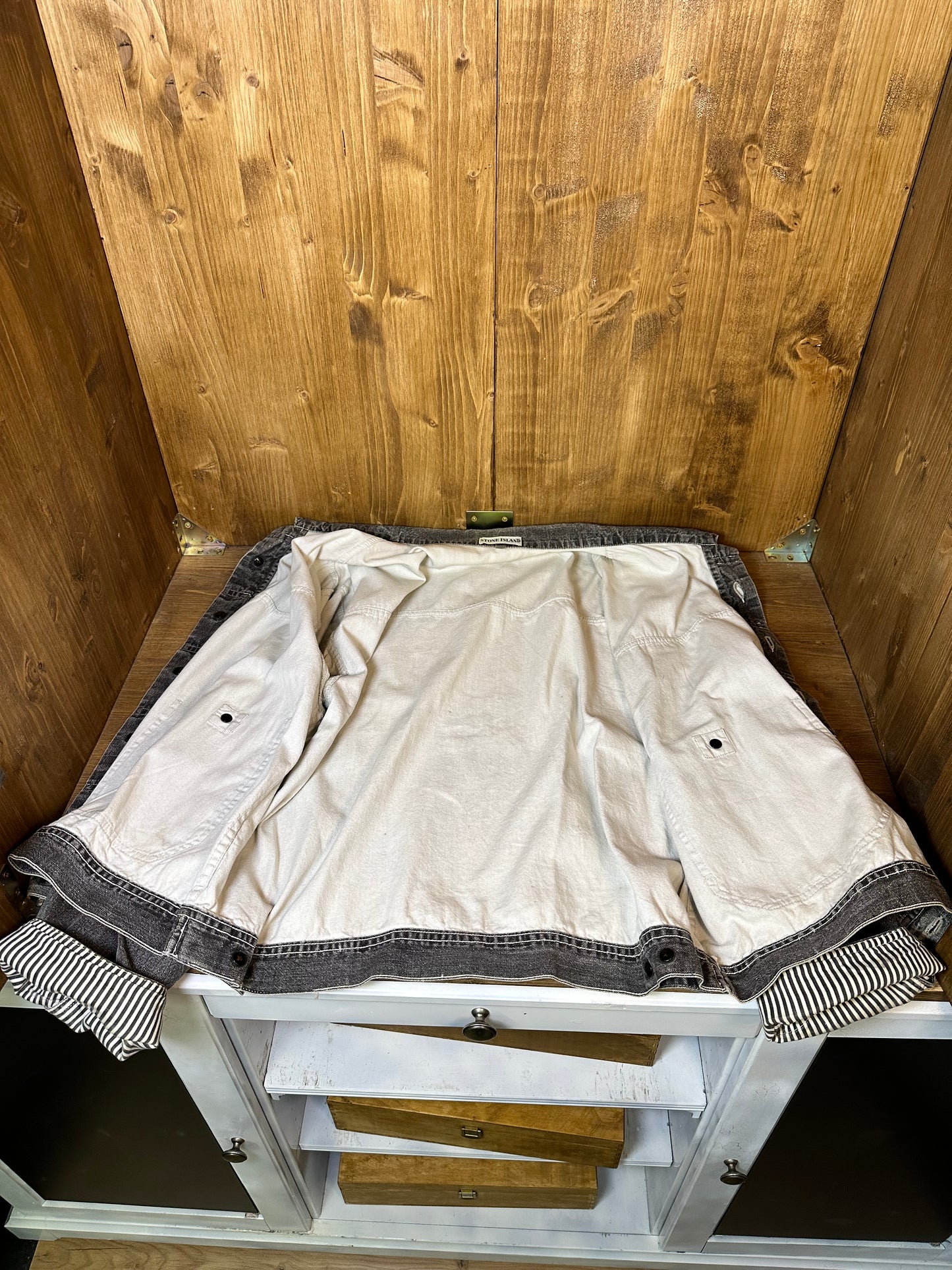 SS1988 PIGMENT PRINT DENIM CHORE CARPENTER cropped fit