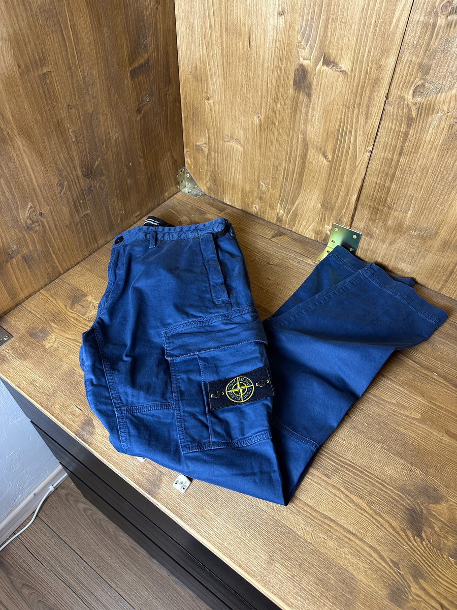 SS19 CARGO JEANS in Faded Blue