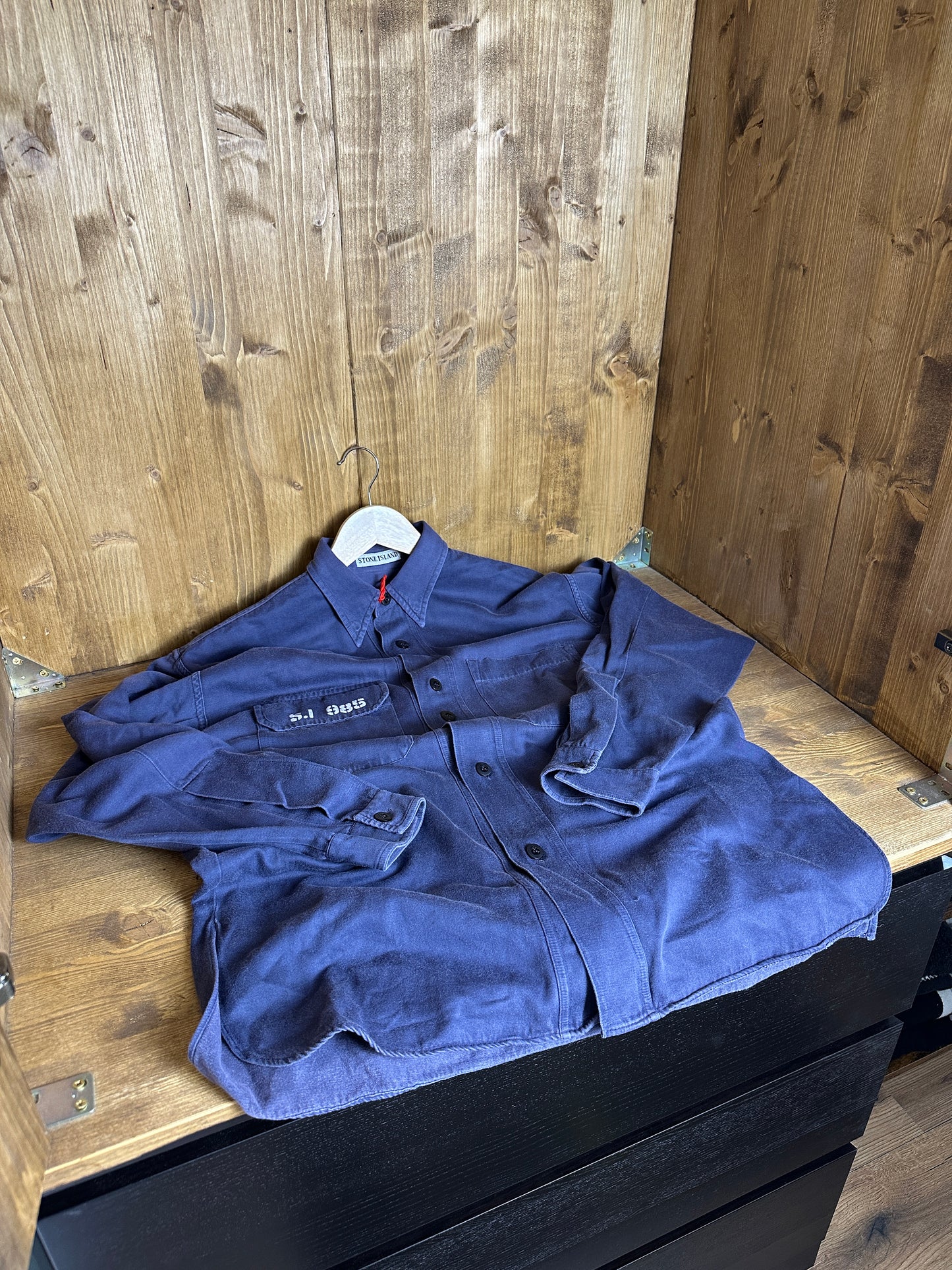 SS85 COTTON SHIRT in Faded Blue