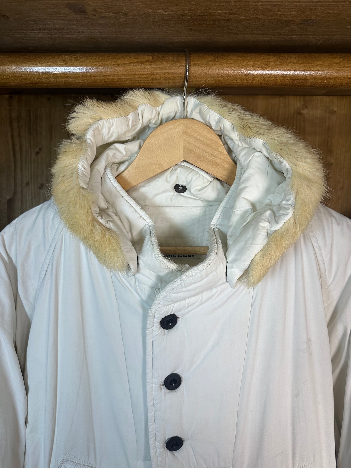 AW1985 COYOTE BEIGE FUR TRIM HOOD JOCK