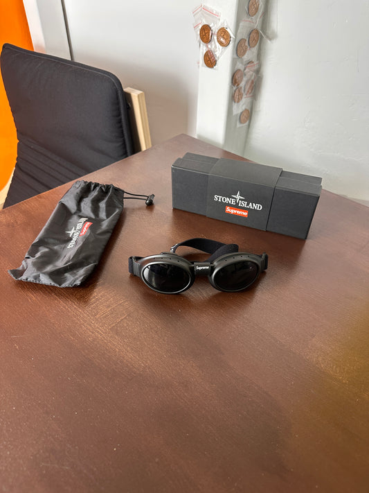 SS20 SI x Supreme BARRUFALDI SCHWARZE GOGGLE