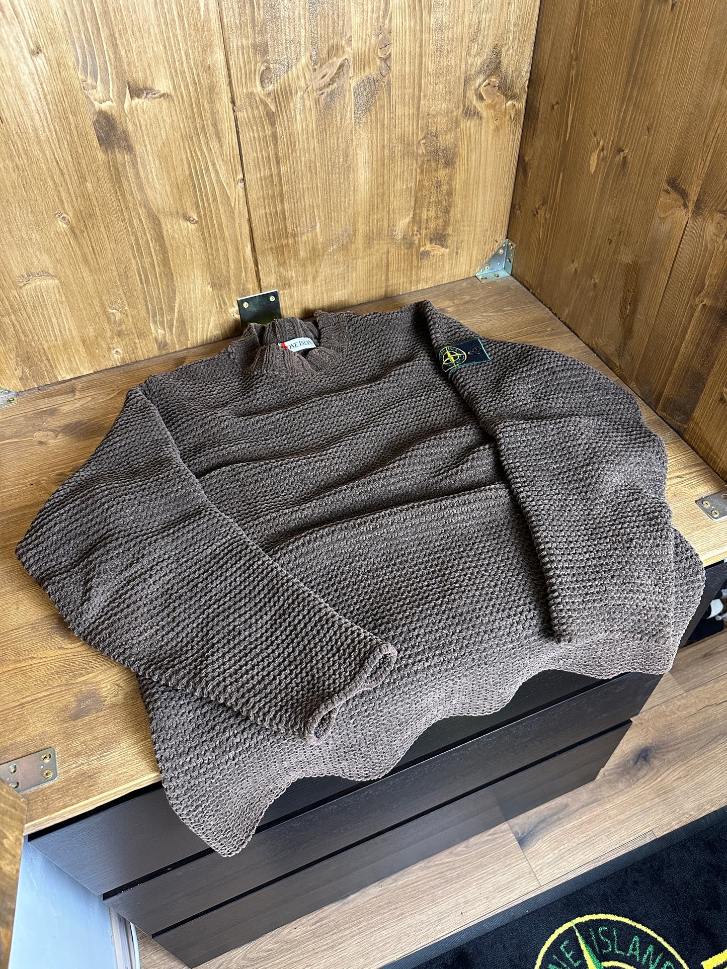 AW95 CHENILLE JUMPER in Oak Brown