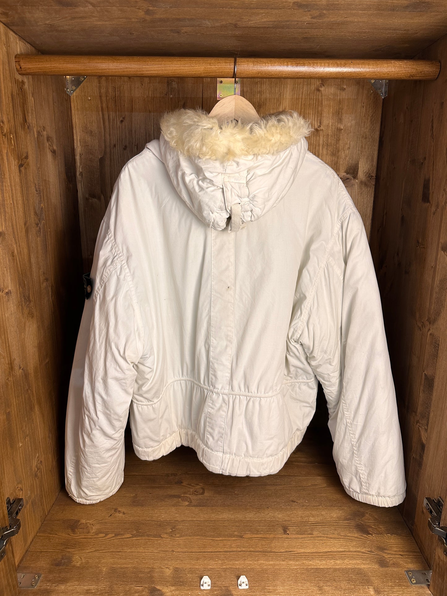 AW84 JOCK COUNTRY QUILTED JACKET in Pure White & Light Green