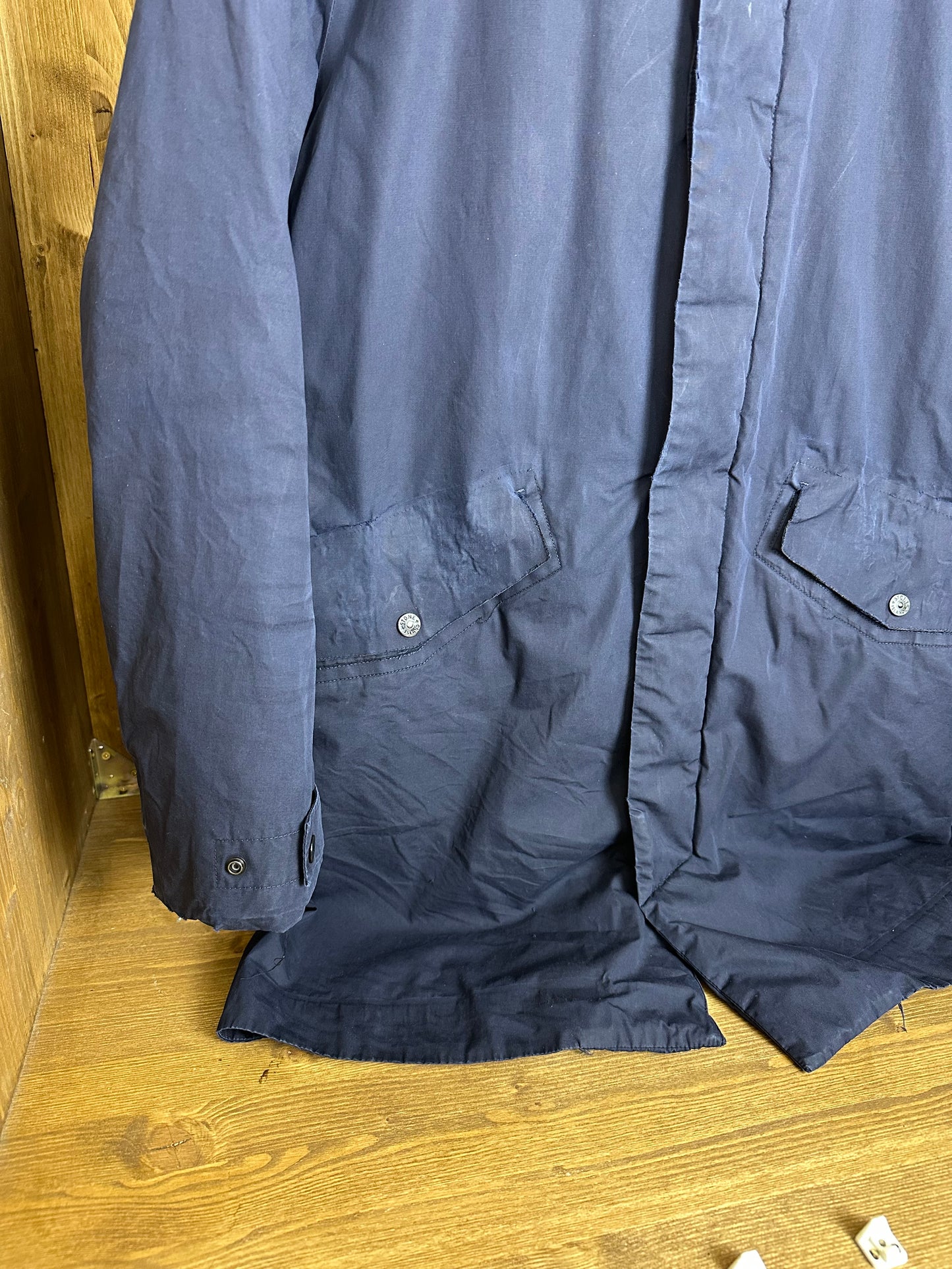 AW17 WATER REPELLENT COTTON SUPIMA WITH PRIMALOFT in Navy Blue