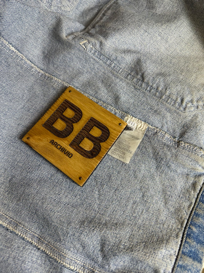 SS88 DENIM CARPENTER VULCANISED RUBBER ELBOW PATCH in Grey