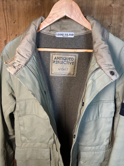 AW07 ANTIQUED REFLECTIVE FIELD JACKET