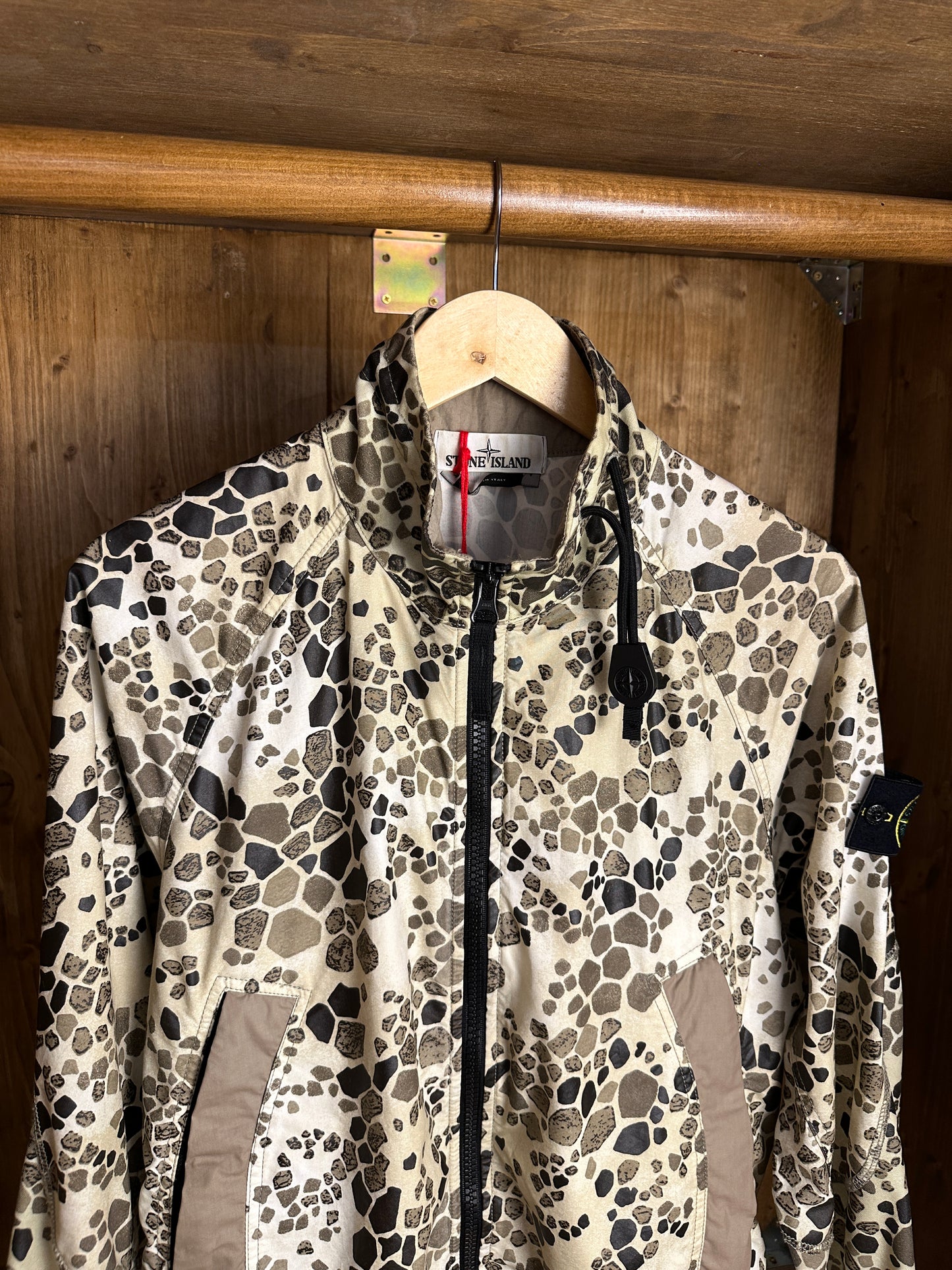 SS18 ALLIGATOR CAMO LIGHT COTTON/NYLON REP in Mixed Shades of Brown