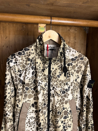 SS18 ALLIGATOR CAMO LIGHT COTTON/NYLON REP in Mixed Shades of Brown