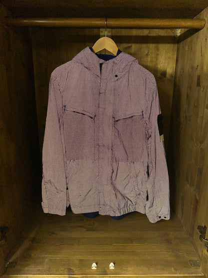 SS16 GARMENT DYED PIXEL REFLECTIVE BLUE