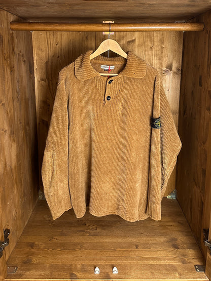 AW98 COTTON JUMPER in Green Brown