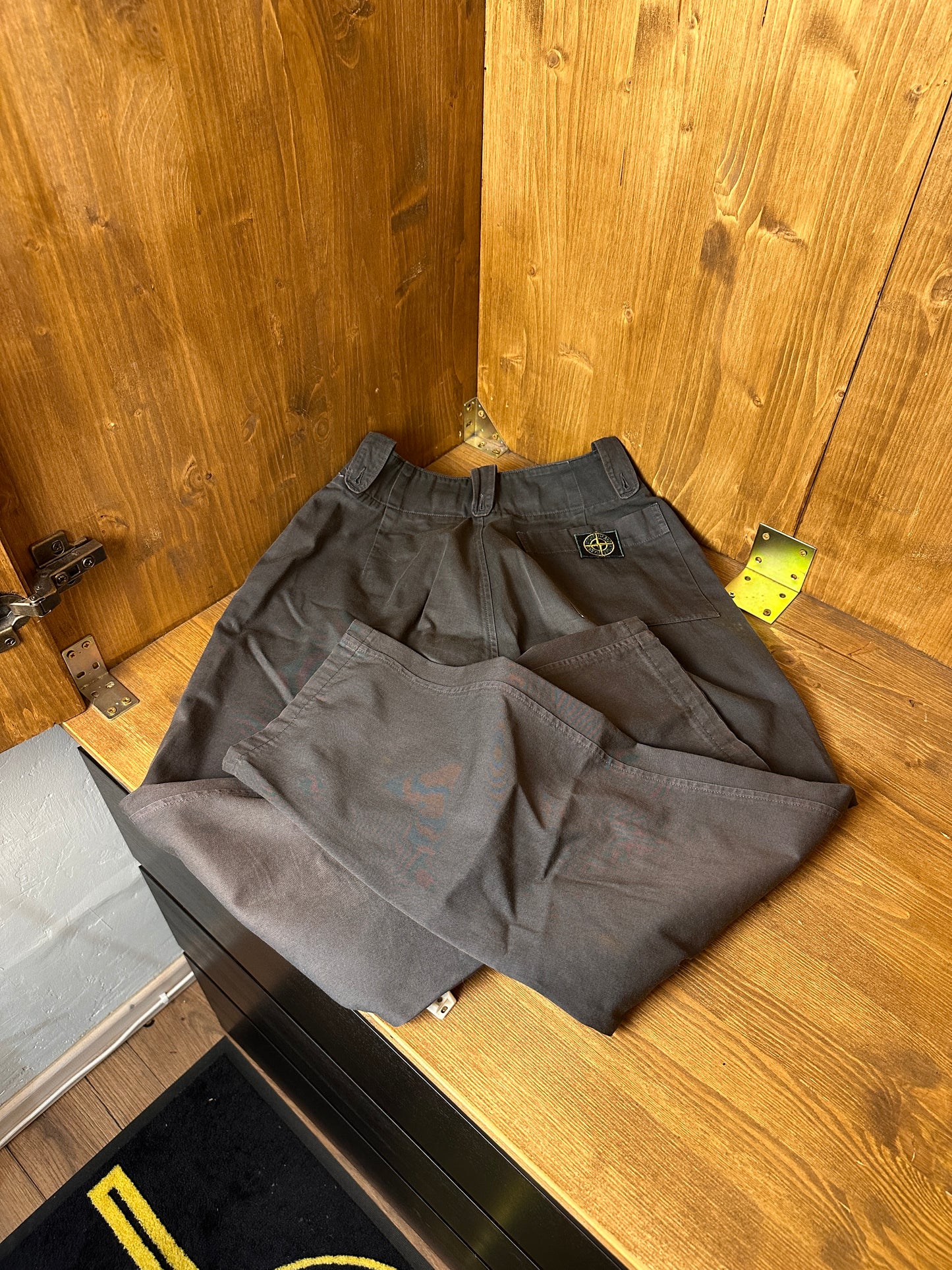 SS80s COTTON PANTS in Faded Green
