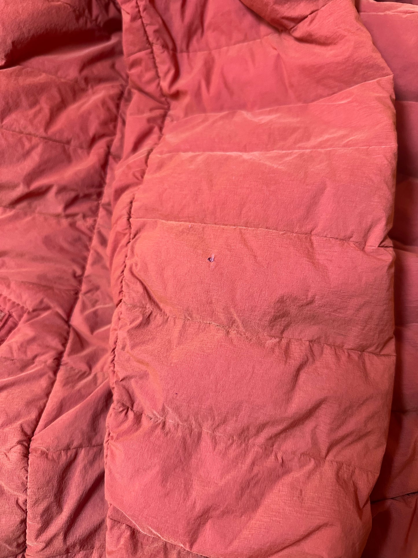 LOOM WOVEN DOWN CHAMBERS STRETCH NYLON-TC in bright orange