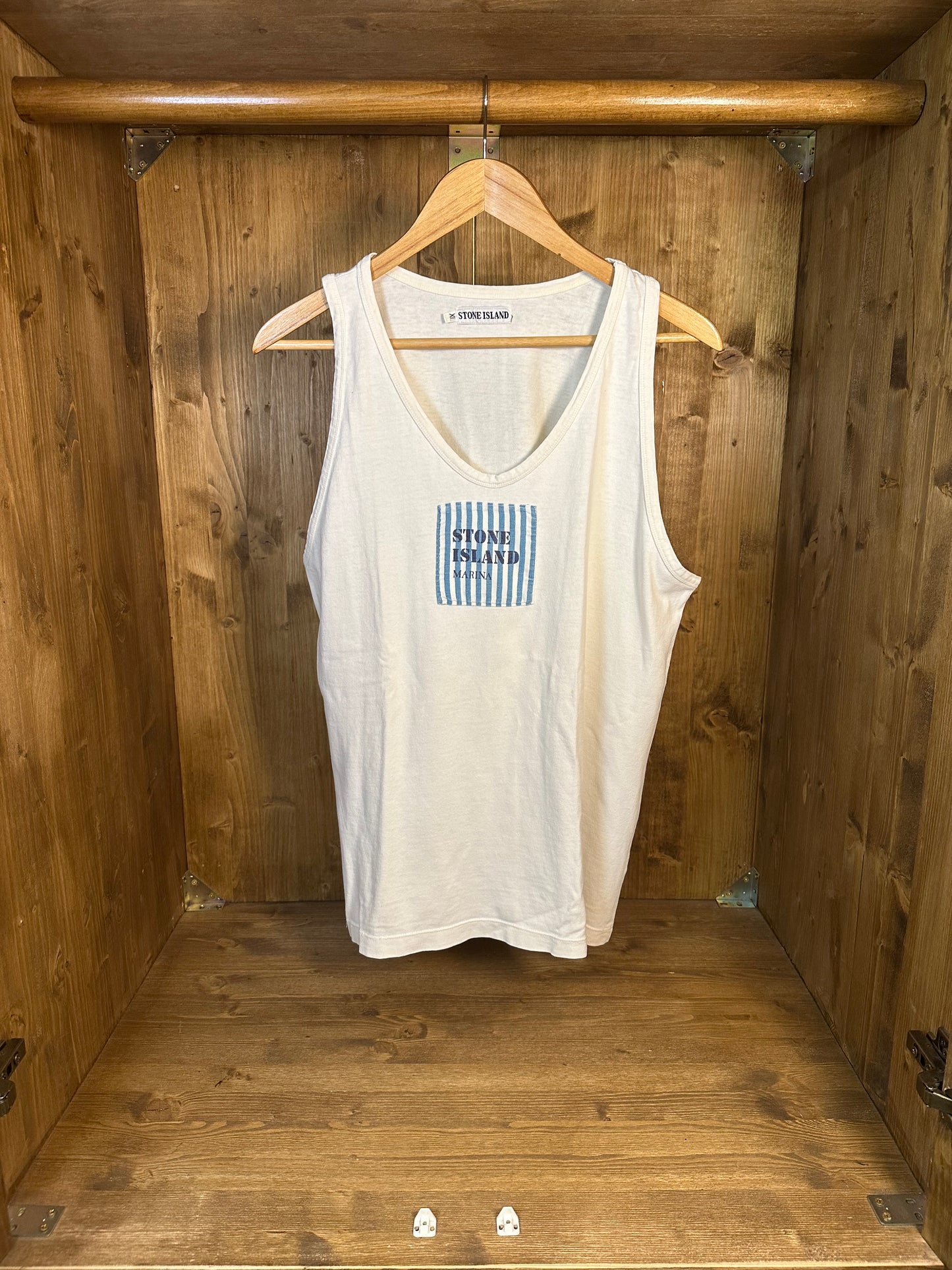 SS1984 VERTICAL STRIPE BOX LOGO TANK TOP