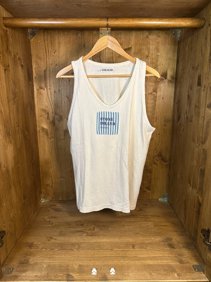 SS1984 VERTICAL STRIPE BOX LOGO TANK TOP