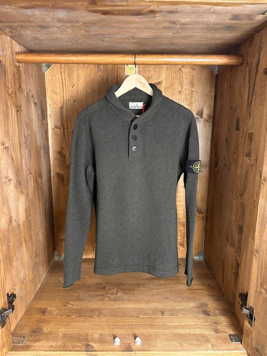 AW15 Wollpullover in Chromgrün