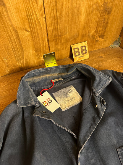 SS88 DENIM CARPENTER WITH BLACK SPELLOUT in Denim Blue