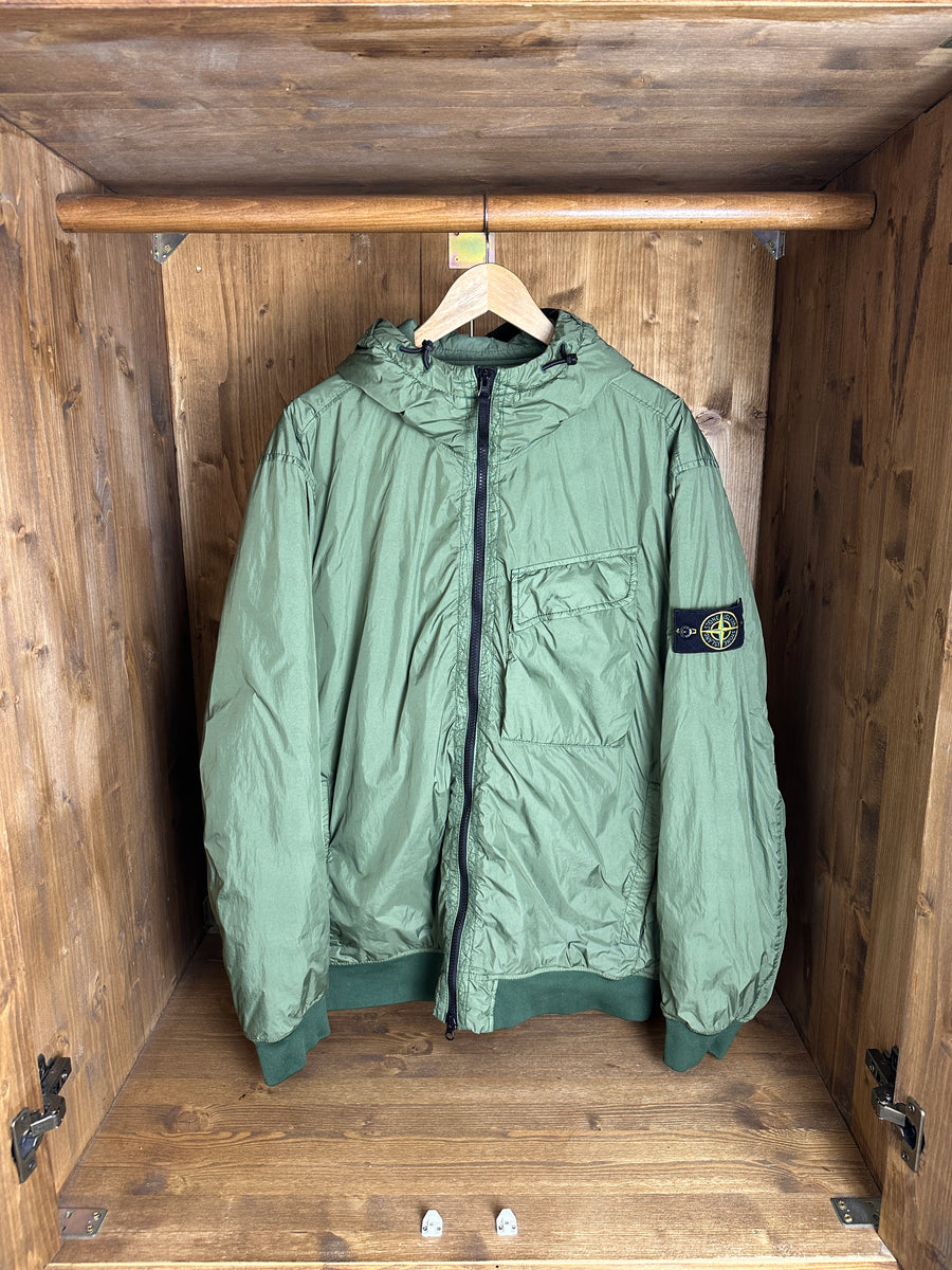 AW22 GARMENT DYED CRINKLE REPS R-NY WITH PRIMALOFT-TC in Reseda Green