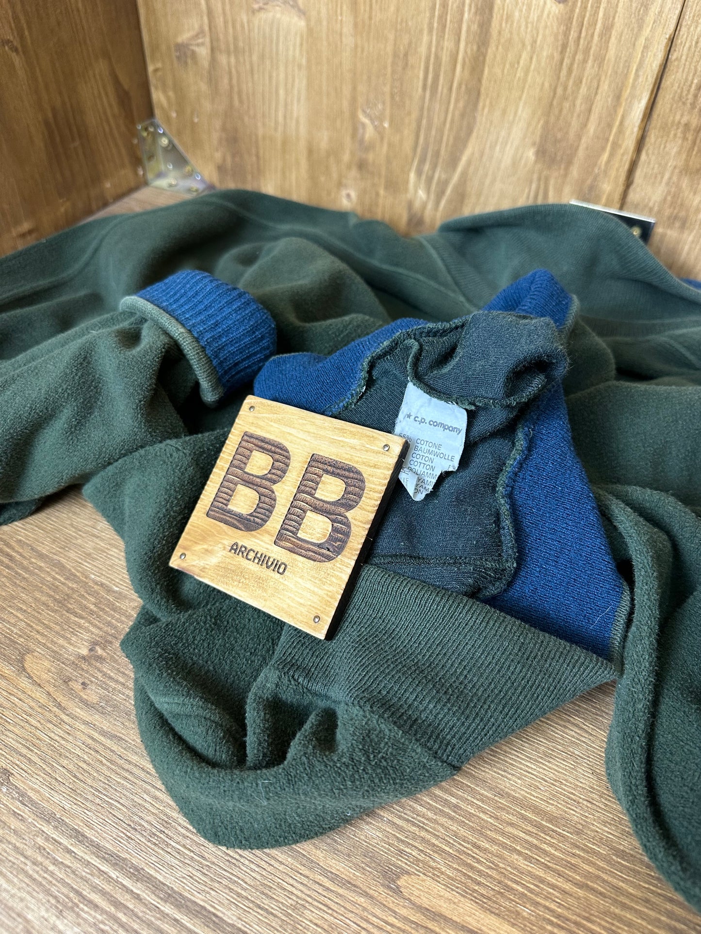 AW88 FLEECE TURTLENECK in Green&Blue