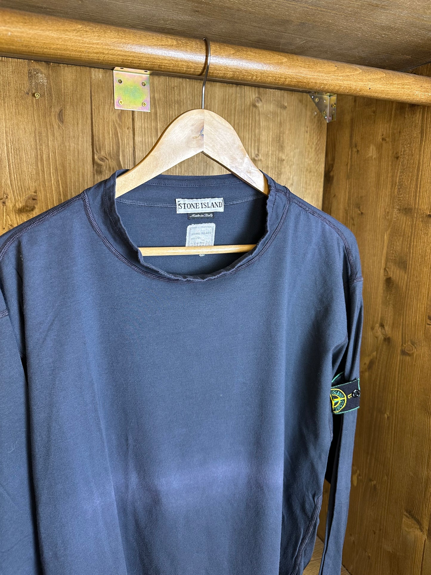 SS96 COTTON+ELASTAN SWEATSHIRT in Blue