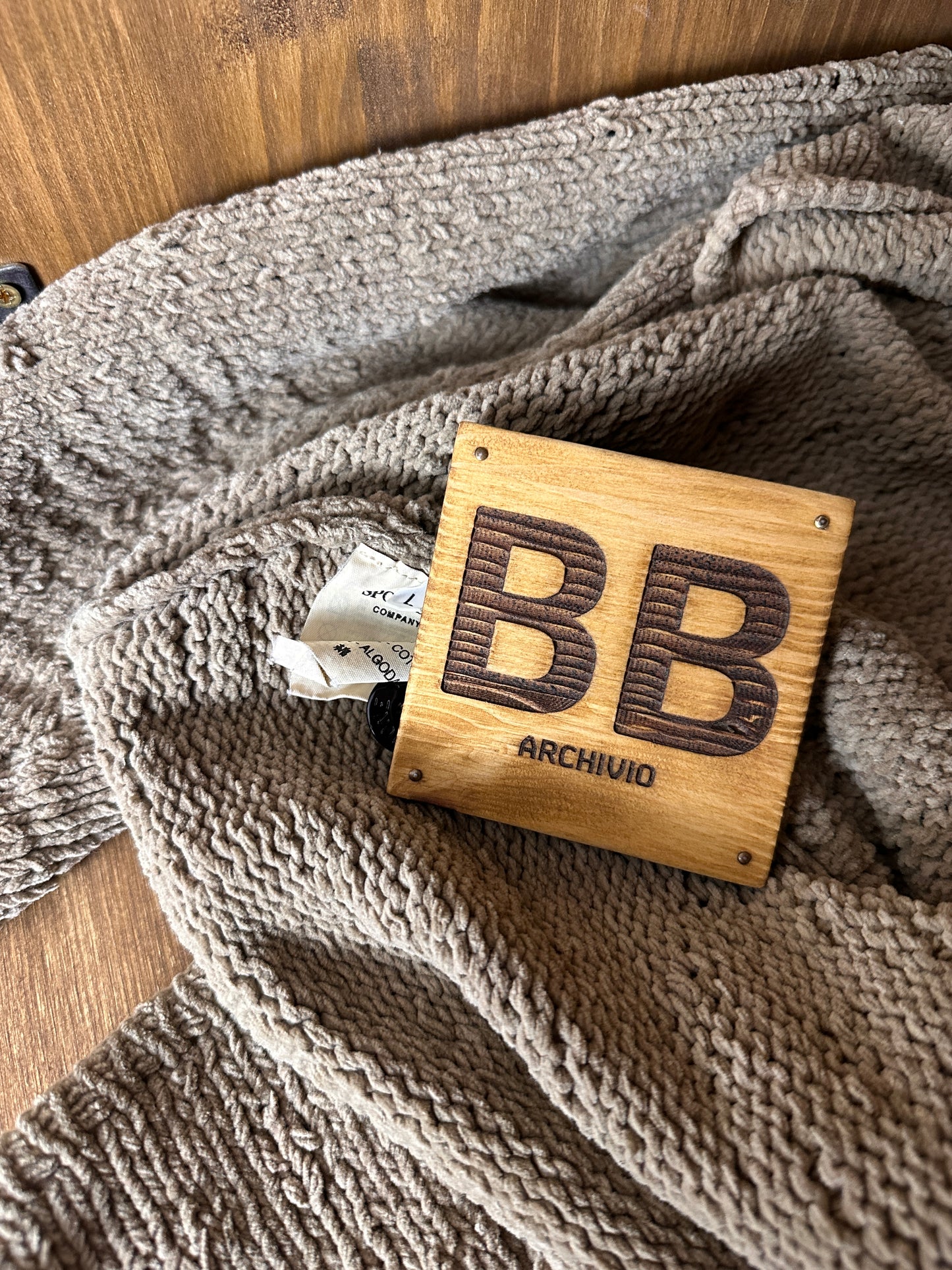 AW00 COTTON JUMPER in Grey Beige