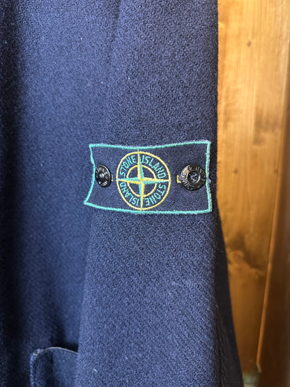 AW88 WOOL MONTGOMERY WITH SPELLOUT in Navy Blue