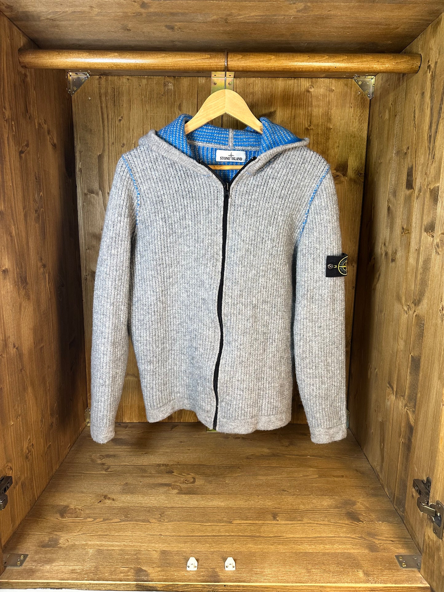 DOUBLE FACE JUMPER GREY+SKY