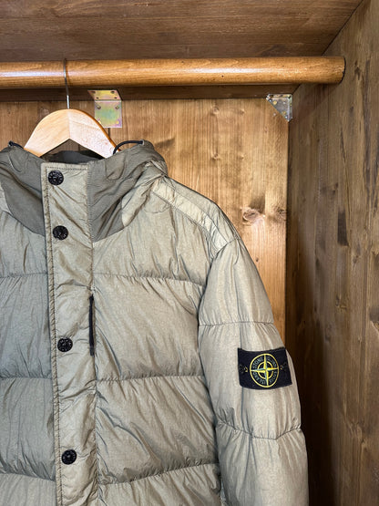 GARMENT DYED CRINKLE REPS NY-DOWN Pine green