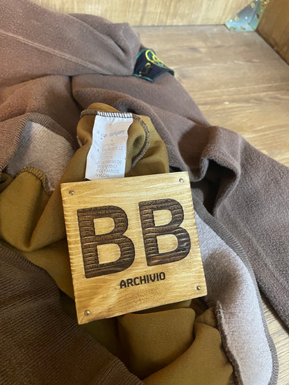 1988 Rollkragenpullover aus Teddyfleece in Braun