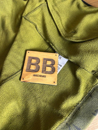 AW15 FLOWING CAMO WATRO HOODIE in Mixed Shades of Green